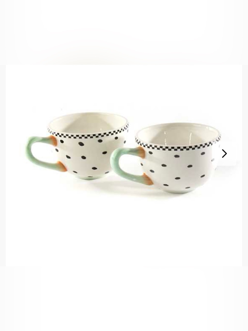 🎉Host Pick🎉Patience Brewster by MacKenzie-Childs Speckled Mugs - Set of 2